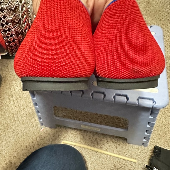 Rothy’s Red comfortable flats in RED sz womens 12 - Picture 2 of 4
